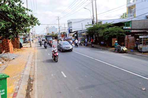 Highway 50 in Binh Chanh district, HCMC (Photo: SGGP)